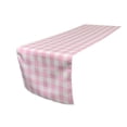 thumbnail image 1 of Table Runner LA Linen, poliéster a cuadros, 35 x 275 cm, color rosa y blanco, 1 of 1