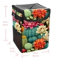 thumbnail image 5 of Cactus Foldable Car Trash Bin with Lid, Leak-proof Mini Garbage Can – Hanging Storage Bag Included, 5 of 6