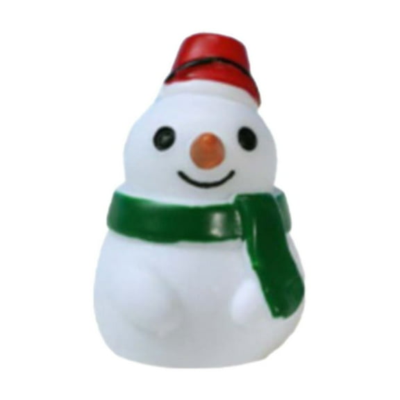 witspace Christmas Miniature Figurines Ornaments, Resin Xmas Miniatures Mini Landscape Christmas Tree Snowman Santa Figurines for DIY Snow Globes Crafts Winter Fairy Garden Dollhouse Decoration 