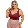 thumbnail image 6 of jobturf Bras for Women Wireless Jelly Plus Size Supportive Seamless Bralettes Full Coverage Push Up Comfortable No Underwire Tshirt Bras, 6 of 9