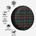 thumbnail image 6 of Kll Buffalo Plaid Dark Green Tire Cover,Universal Wheel Tire Cover For Trailer, Rv, Suv, Truck,Camper And Many Vehicle,(17 Inch), 6 of 7