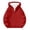 Red, variant on Mens Quarter Zip Hoodie Raglan Long Sleeve Sweatshirts Ribbed Kangaroo Pocket Solid Hooded Pullover Top Pink XXL