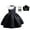 Dress+Accessories, variant on Girls 50s Audrey Costume with Accessories Dress Halloween Retro Wedding Princess Dress for 4-5 Year