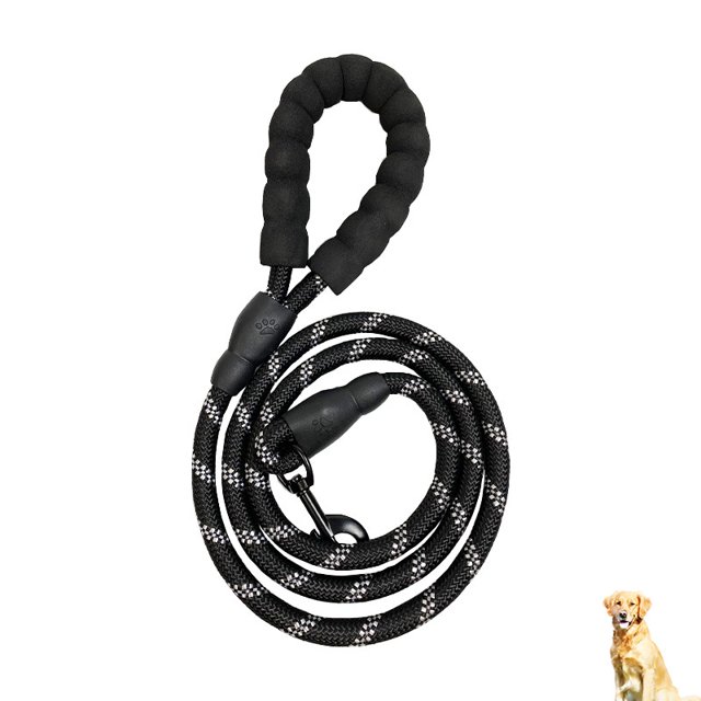 Cadena de perro Nylon reflectante Cuerda redonda Perro Correa cómoda oso de fresa Hogar
