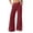 *Wine, variant on ClodeEU Women's Elastic Waist Wide Leg Pants,Casual Loose Trousers with Pockets Khaki,Women's Plus XXL