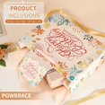 thumbnail image 3 of 13-inch white birthday gift bag, with tissues and greeting cards, suitable for parties, women's birthday gift bag, medium gift bag (1 floral gift bag), 3 of 4