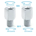 thumbnail image 1 of 2pcs Scooter Motorcycle Rear Mirror Adapters M10 10MM M8 8MM 6MM Clockwise Anti-clockwise Right Left hand thread Changing Screw, 1 of 7