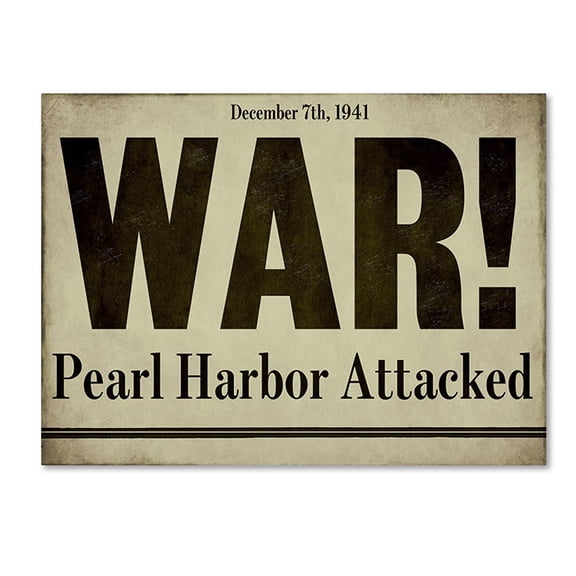 Trademark Fine Art "Pearl Harbor" Canvas Art by Color Bakery