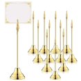 thumbnail image 1 of 12Pcs Table Number Holders 9 Inch Place Card Holder with Alligator Clip Metal Table Card Holders Table Number Stands, 1 of 7
