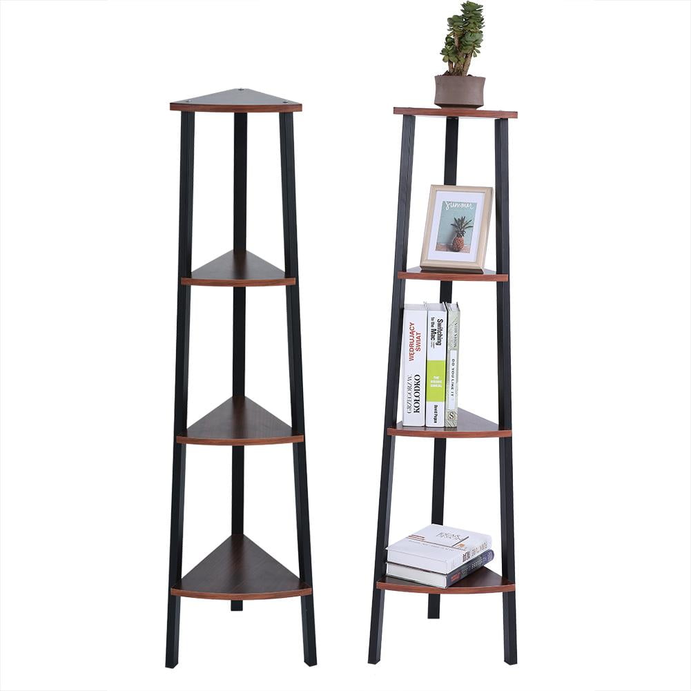 Kritne Corner Shelf, 4 Tiers Corner Shelf Rack Stand Display Furniture