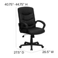thumbnail image 4 of Scranton & Co Mid Back Office Chair in Black, 4 of 6
