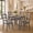 Gray, variant on Leovanni Modern 43.3" 5-Piece Solid Wood Dining Table Set with 4 Upholstered High Back Chairs, Rectangular Kitchen & Dining Room Set, Heavy-Duty 500 lbs Table, Ergonomic Seating, Espresso