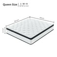 thumbnail image 3 of Queen Mattress,12 inch Cooling Memory Foam Mattress with Individual Pocket Springs, Medium Firm Comfort Mattress, Ventilated and Breathable, Mattress in A Box, CertiPUR-US Certified, 3 of 8