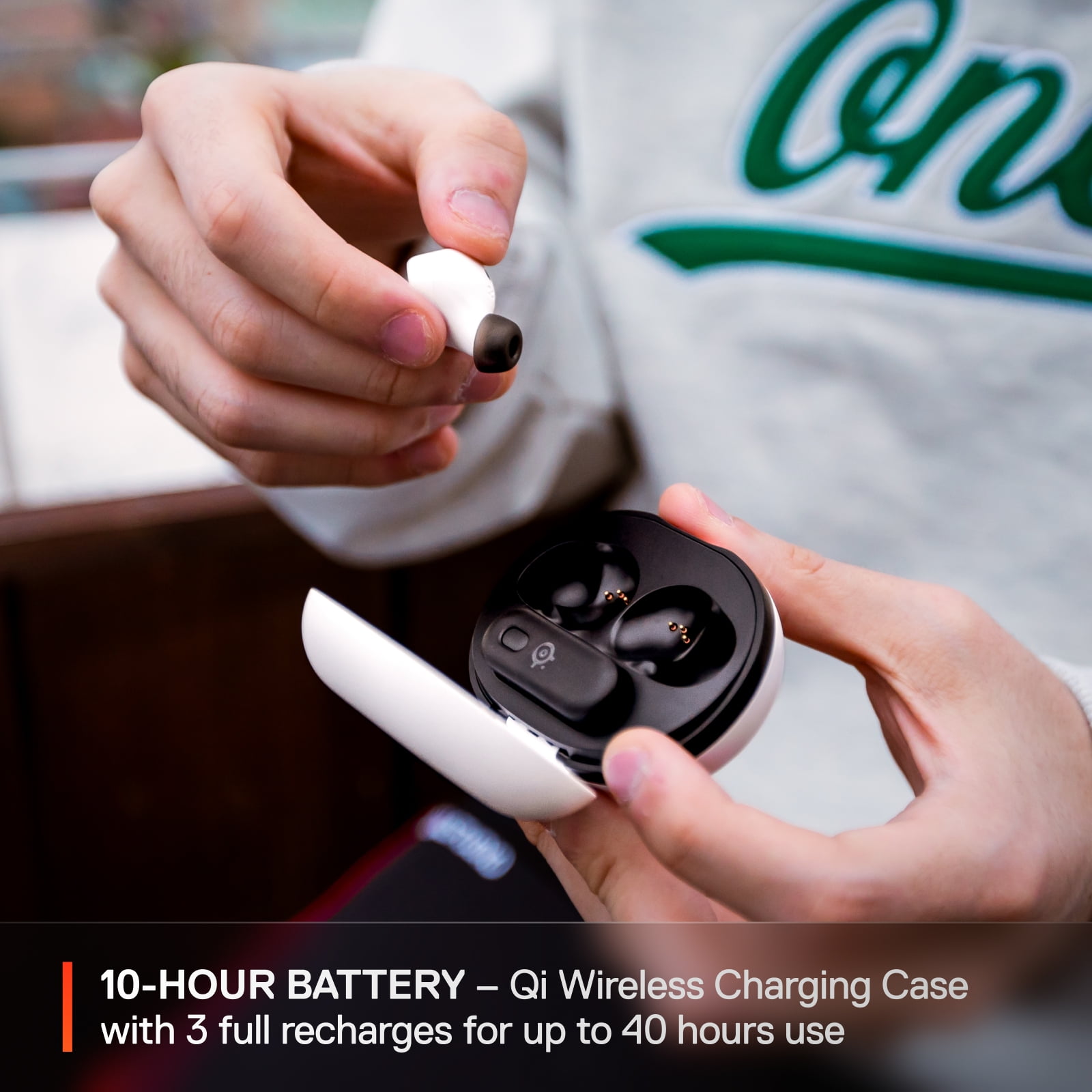 SteelSeries Arctis GameBuds™— Wireless Gaming Earbuds — 2.4GHz + BT 5.3 — 40H Battery — Wireless Charging — PC, PS5, Switch, Mobile — White