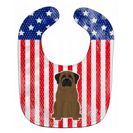 

Carolines Treasures BB3079BIB Patriotic USA Bullmastiff Baby Bib 10 x 13 multicolor