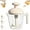 Beige, variant on Ergonomic Multi-Blade Manual Egg Mixer, Press & Go Egg Beater Cup, Hand Push Whisk for Frothing Milk, Blending Shakes, Beating Eggs, Baking & Cooking