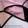 thumbnail image 6 of ZHjnG Women's High Waisted Period Underwear, Heavy Flow High Absorbency Leakproof Briefs, Washable Reusable for Postpartum Menopause Bladder Control, Multi-Color 4-Pack(S), 6 of 7