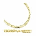thumbnail image 3 of 14K Solid Yellow Gold Cuban Chain Necklace 2.4MM  24", 3 of 6