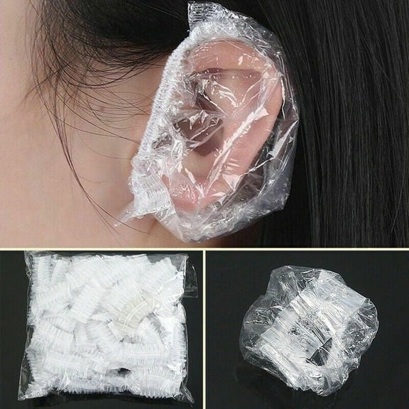 100-400pcs One-time Bath Shower Salon Waterproof Ear Protector Caps
