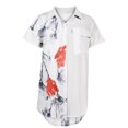 thumbnail image 4 of USSUMA Womens Summer Tops and Blouses Trendy Blouses & Button-Down Shirts Summer Short Sleeve Shirt Floral Print Dressy Tops Loose Collar Sexy T-Shirts 2022, 4 of 5