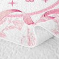 thumbnail image 5 of Erosebridal Cowboy Hat Butterfly Bow Quilt Full, Vintage Rose Flower Full Bedspread Sets for Girls, 3-Piece, 5 of 7