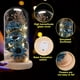 thumbnail image 3 of Un regalo de vacaciones para familiares y amigas. Girasol artificial con cúpula de cristal con tira LED., 3 of 5