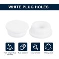 thumbnail image 2 of Xianyou-4 Pcs Bouchons Blancs, Bouchons en Caoutchouc Étanches pour Trou de 34mm / 1.34 Pouces, 2 of 4