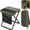 Green, variant on Foldable Backpack Stool for Adults, Foldable Backpack Stool 2 in 1 Portable Collapsible Chair 265 lbs Heavy Duty Portable Chair with Sling Bag for Camping Fishing Hiking Travel Outdoor (Black)