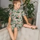 thumbnail image 4 of Balery Armadillo Conjunto de Pijama Infantil de Manga Corta con Estampado – Ropa de Dormir de Algodón Suave-Large, 4 of 6