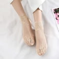 thumbnail image 2 of 5 Pairs Women Lace Fishnet Socks Nylon Sheer Ankle Dress Sokcs, 2 of 5