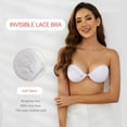 thumbnail image 3 of Niidor Adhesive Bra Backless Strapless Sticky Bra Invisible Push up Lifting boobs Bras for Backless Dress with Nipple Covers, 3 of 8