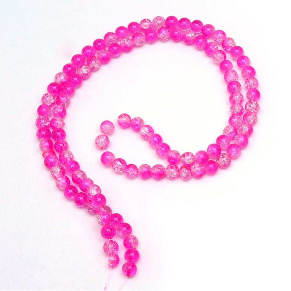 20 Strand Baking Painted Glass Bead Strands Round Mixed Color 4mm Hole: 1.1~1.3mm about 200pcs/strand 31.4 inch