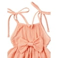 thumbnail image 2 of jaweiw Newborn Infant Baby Girls Cotton Linen Romper Jumpsuit Ruffle Halter Sleeveless Bodysuit Outfit Summer Clothes, 2 of 6
