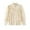 A-Khaki378, variant on XIAOCHA Women's Lace Trim Button-Down Blouse Long-Sleeve High Neck Elegant Everyday Shirt