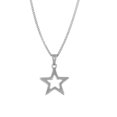 thumbnail image 1 of Collar NewZenro Estrella Hueca de Acero Inoxidable 47 cm, 1 of 5