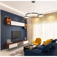thumbnail image 2 of Contempolights Sizel LED Integrated Metal Chandelier in Chrome/Gold, 2 of 5