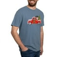 thumbnail image 4 of CafePress - Christmas Berner Red Truck T Shirt - Mens Comfort Colors Shirt, 4 of 5