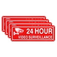 thumbnail image 1 of Uxcell 1-Pack Señal de Vigilancia por Video 24 Horas, 10" x 3.5" Señal de Advertencia Reflectante de Aluminio para Casa/Negocio, 1 of 1