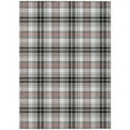 thumbnail image 2 of Addison Rugs Chantille Indoor/Outdoor Transitional Plaid Black Washable Rectangle Rug, 5' x 7'6", 2 of 6