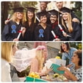 thumbnail image 5 of Unique Bargains 2 Pcs Graduation Party Ribbon Corsage Reusable Graduation Party Corsage Gold Tone Dark Blue, 5 of 6