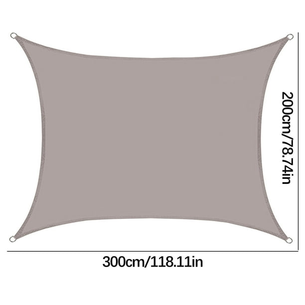 Toldo rectangular de 2 x 3 metros para jardín, patio, terraza, exterior