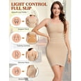 thumbnail image 4 of COMFREE Full Slips for Women Under Dresses Smooth Shapewear Dress Tummy Control Body Shaper Shaping Cami, 4 of 6