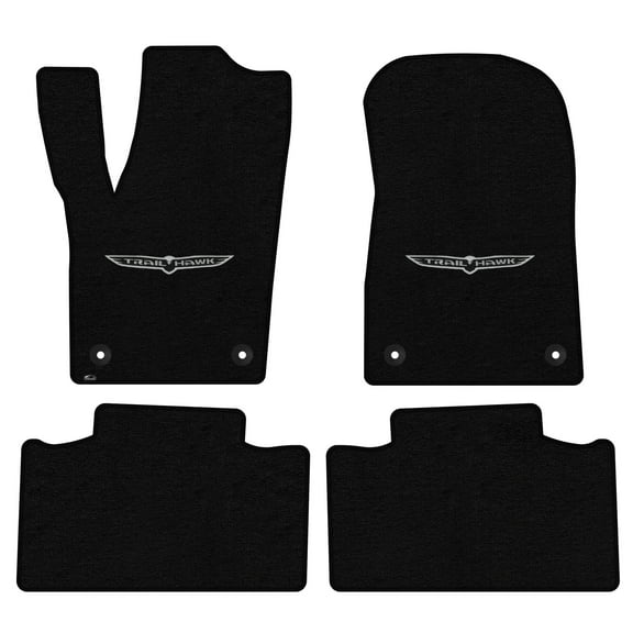 Lloyd Mats Custom Fit Floor Mats for Jeep Grand Cherokee 2017-2019 LogoMat 4Pc Set Black