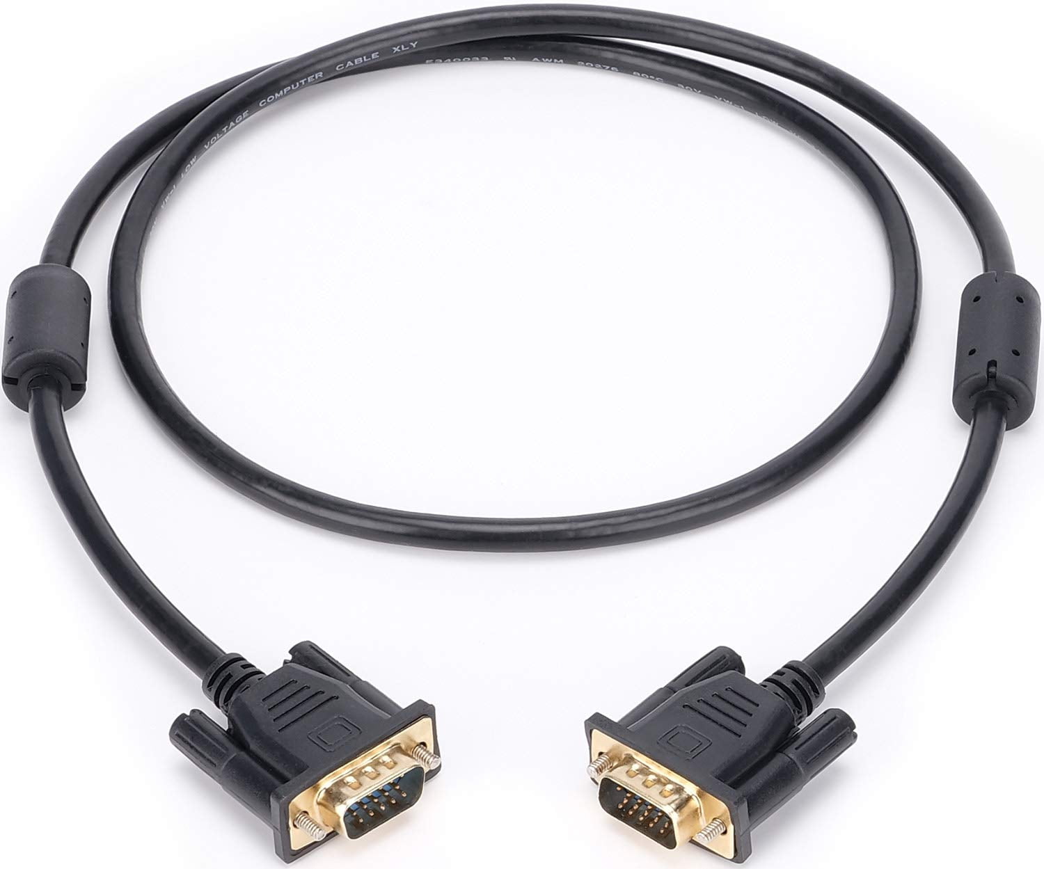 Câble VGA Mâle 15 Broches Vers Mini DIN 8 Broches - Longueur 1,5 M - Pour Connexion Vidéo