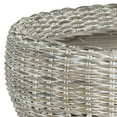 thumbnail image 6 of SAFAVIEH Alley Wood Top Round Wicker Coffee Table, Summer Grey/White Wash, 6 of 8