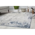 thumbnail image 4 of Rugs America Preston PS25B Mottled Cerulean Transitional Vintage Gray Area Rug, 8'0"X10'0", 4 of 5