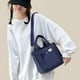 thumbnail image 4 of Bolso de mano para mujer, pequeño, de moda, mini, de lona, cruzado, color caqui, azul oscuro y gris, 4 of 5