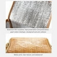 thumbnail image 3 of Rattan Lunch Bag for Picnic Insulated Bento Lunch Box with Zipper Closure, 8.66in x 5.5in x 4.72in, 3 of 6