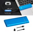 thumbnail image 3 of Reemplazo de la transferencia de datos de de de USB SSD portátil de aleación de aluminio de alto rendimiento para teléfonos - Azul de 2TB Azul 2TB SM SunniMix unidad de estado sólido, 3 of 8
