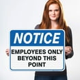 thumbnail image 2 of Employees Only Sign, Employees Only Beyond This Point Sign,, 2 of 8